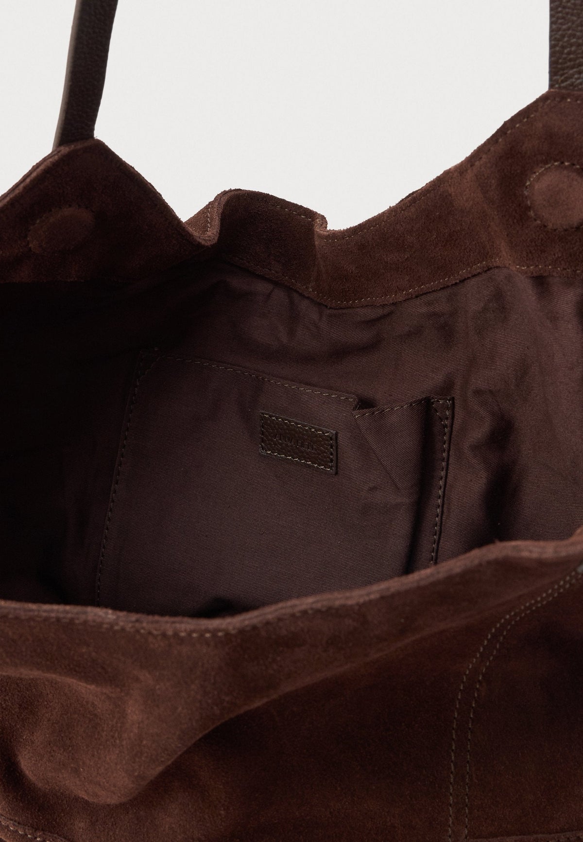 Thermabuild | Chocolate Brown Suede & Leather Tote Bag