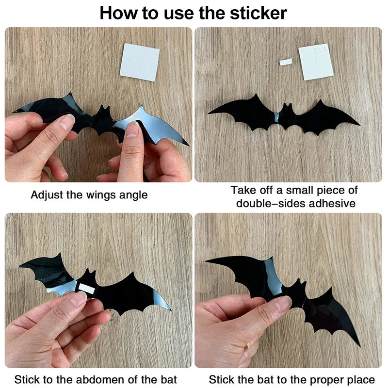 Thermabuild | 3D PVC Halloween Bats Wall Stickers