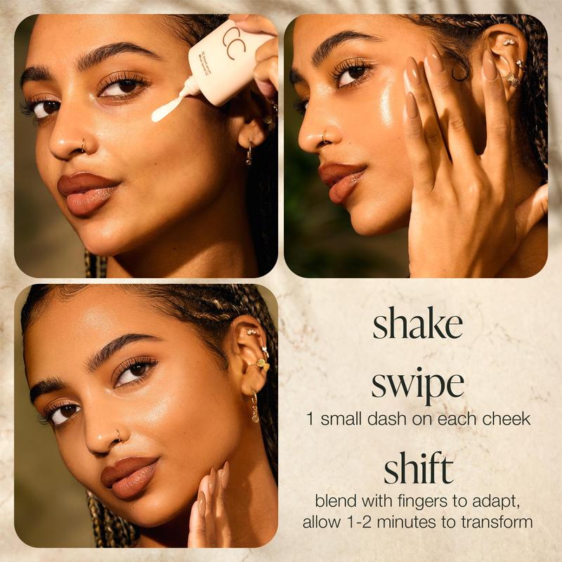 Thermabuild | CC color-correcting tinted serum + creaseless setting powder