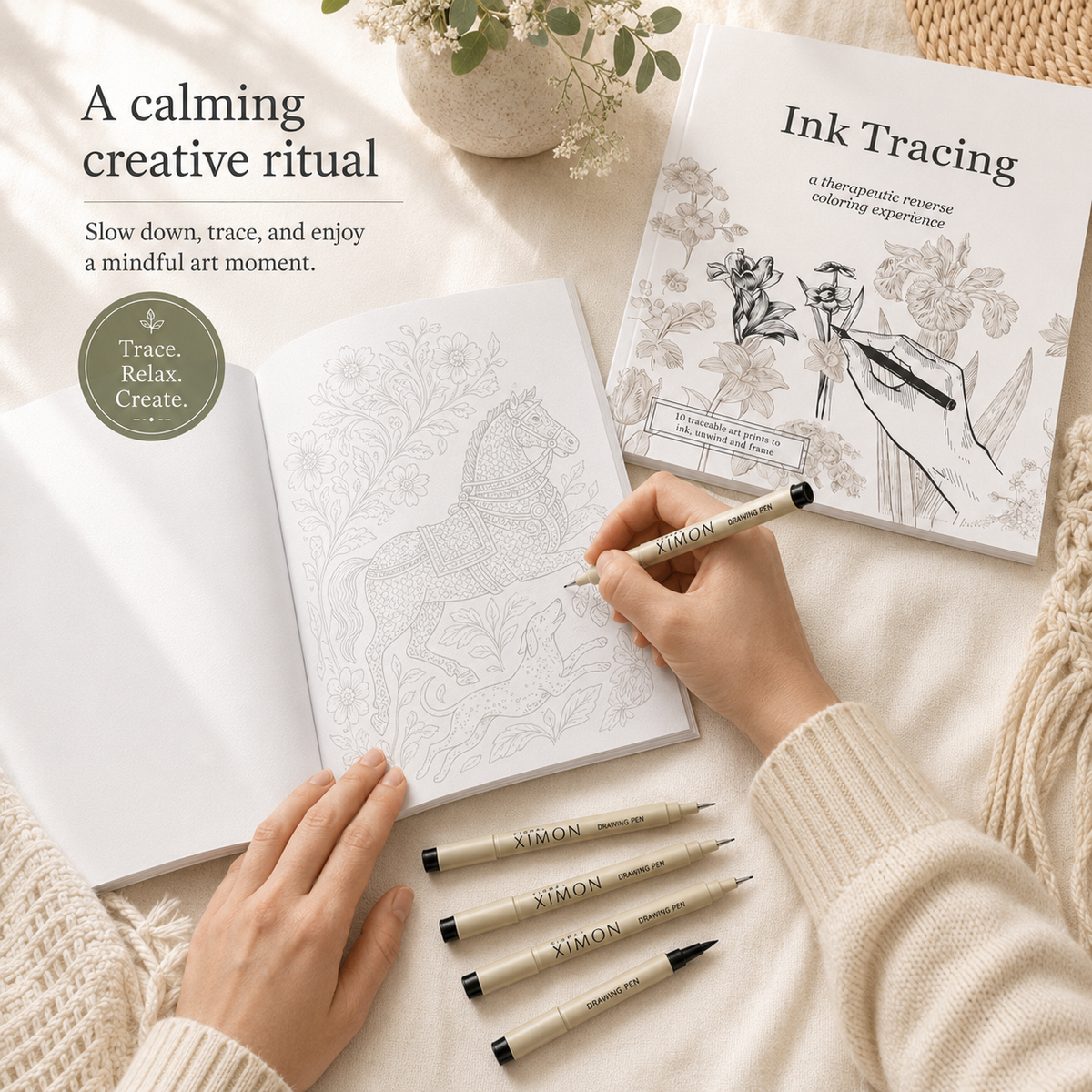 Thermabuild | Ink Tracing Reverse Colouring Book