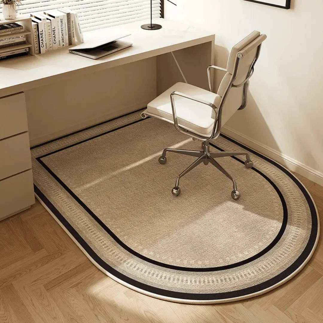 Thermabuild | Unisex Velvet Office Chair Mat for Hardwood Floors - Non-Slip Short-Pile Desk Floor Protector - Protective Rolling Chair Rug for Home and Office