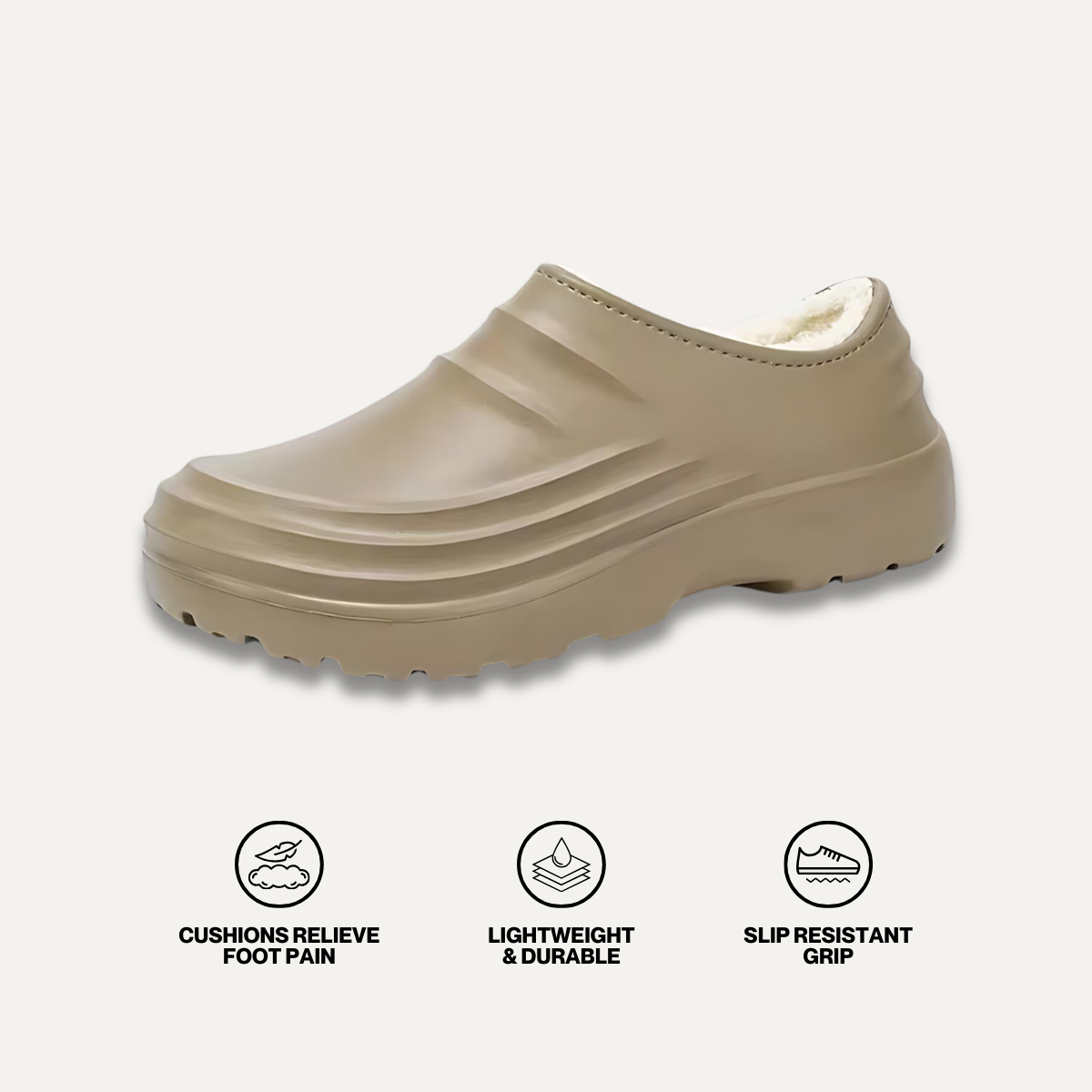 Thermabuild | Torrey Fuzzy Non-Slip Comfort Clogs – Cozy Fit