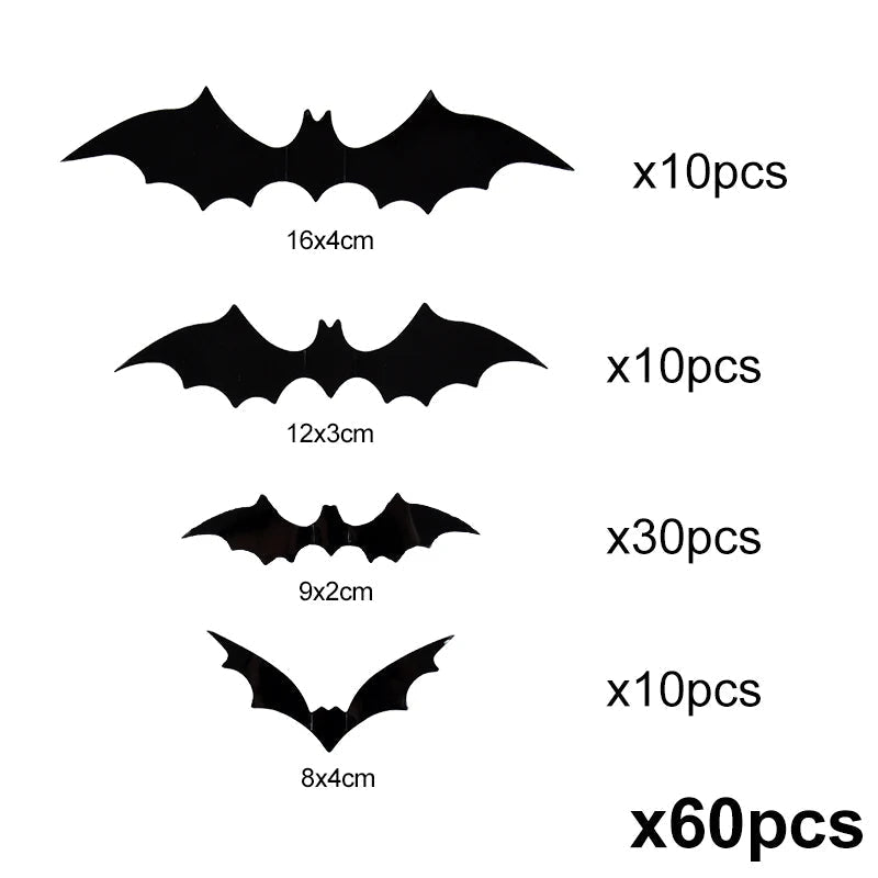 Thermabuild | 3D PVC Halloween Bats Wall Stickers