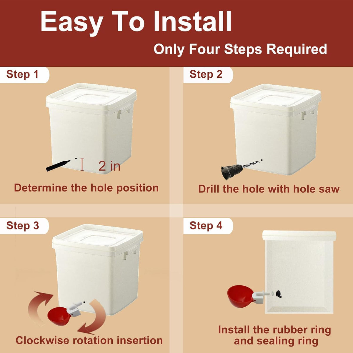 Thermabuild | 10 Pcs Chicken Waterer