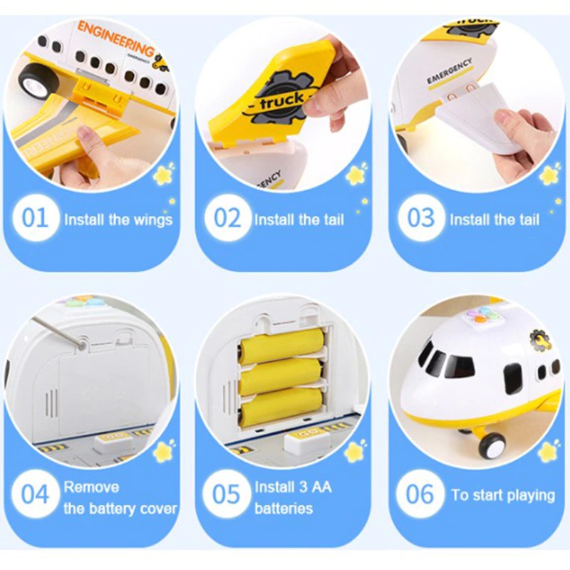 Thermabuild | Airplane Toy Set For Kids