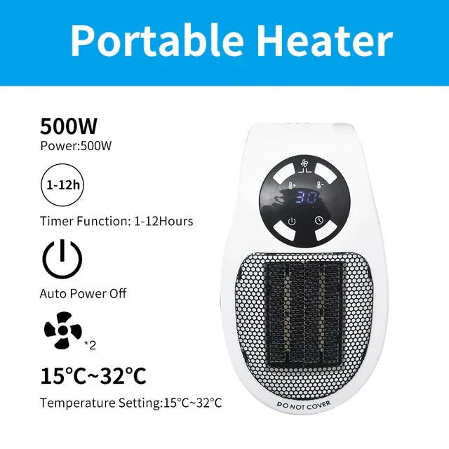 Thermabuild | 500W Mini Portable Electric Heater