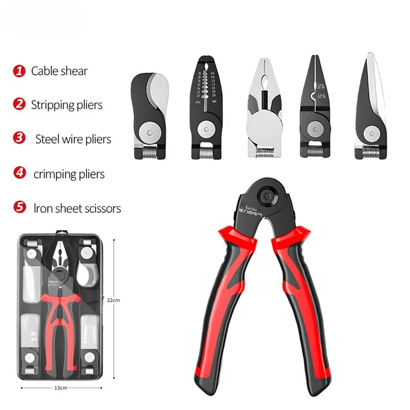 Thermabuild | 5-in-1 Electric Multifunctional Pliers Set