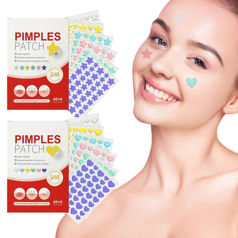 Thermabuild | 240 Pcs Cute Colorful Pimple Patches