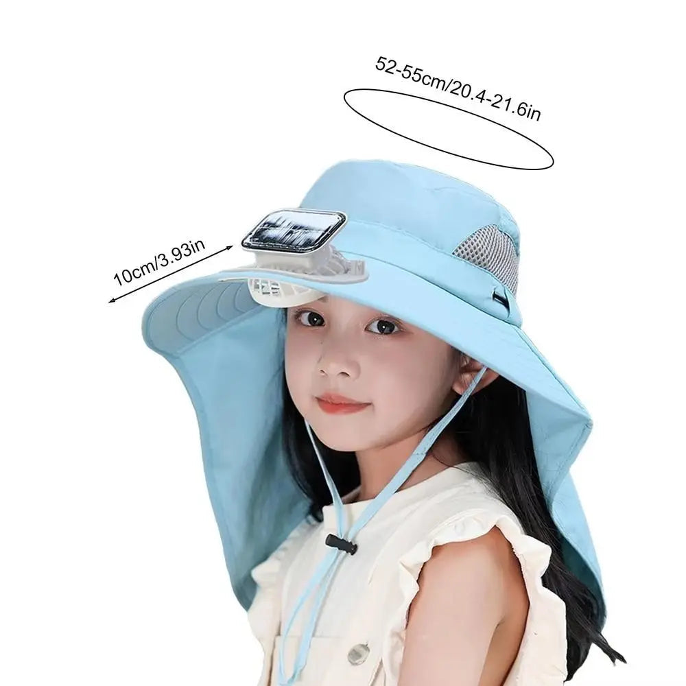 Thermabuild | Adjustable Kids Solar Fan Hat