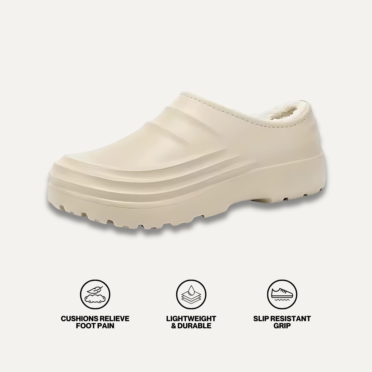 Thermabuild | Torrey Fuzzy Non-Slip Comfort Clogs – Cozy Fit
