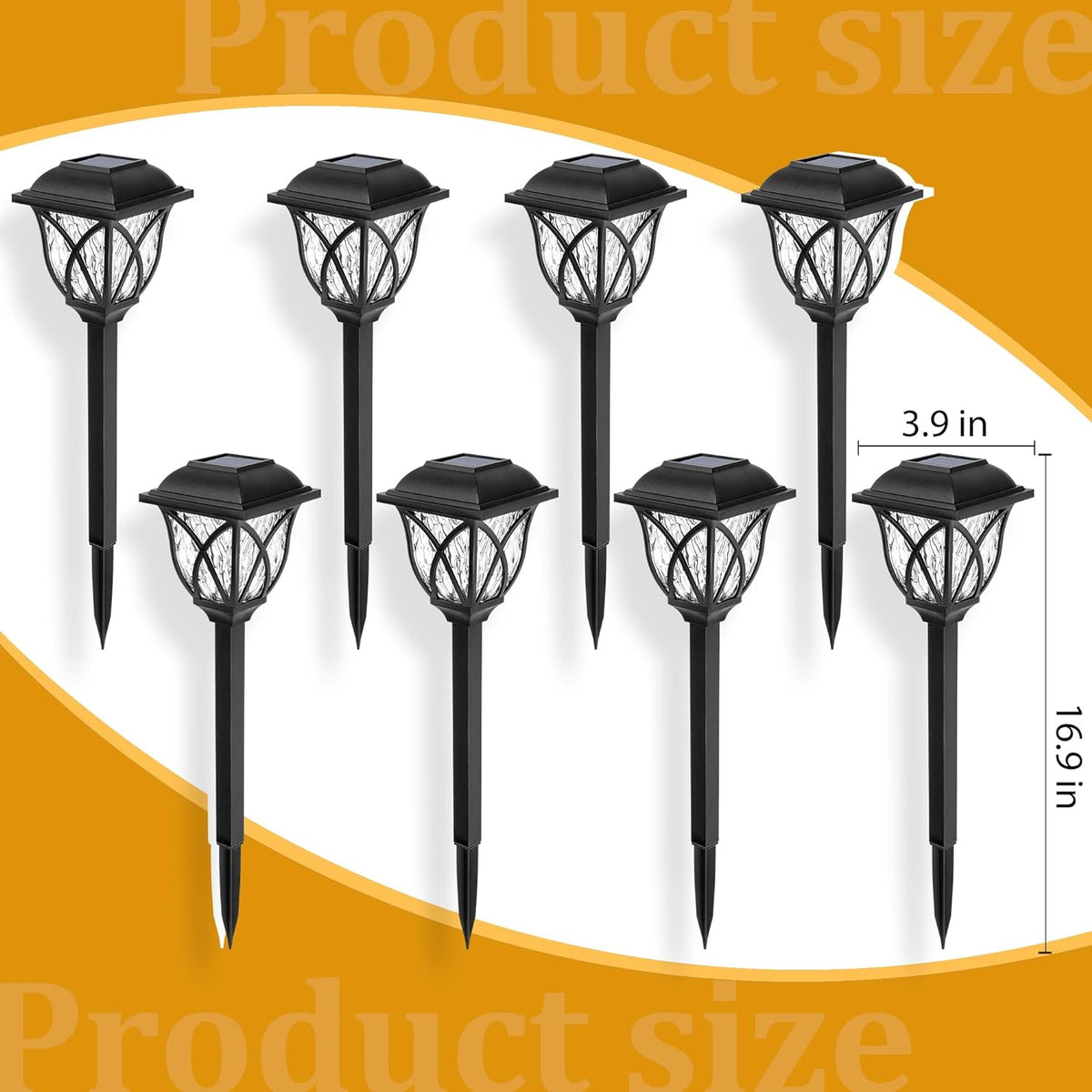 Thermabuild | 6 Pack Led Solar Pathway Garden Lights Outdoor