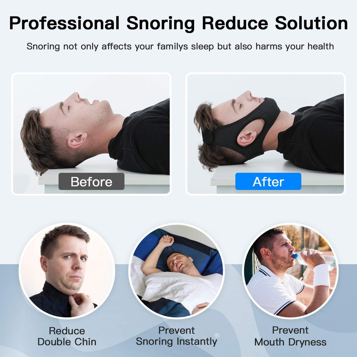 Thermabuild | Anti Snoring Chin Strap for Sleep Apnea