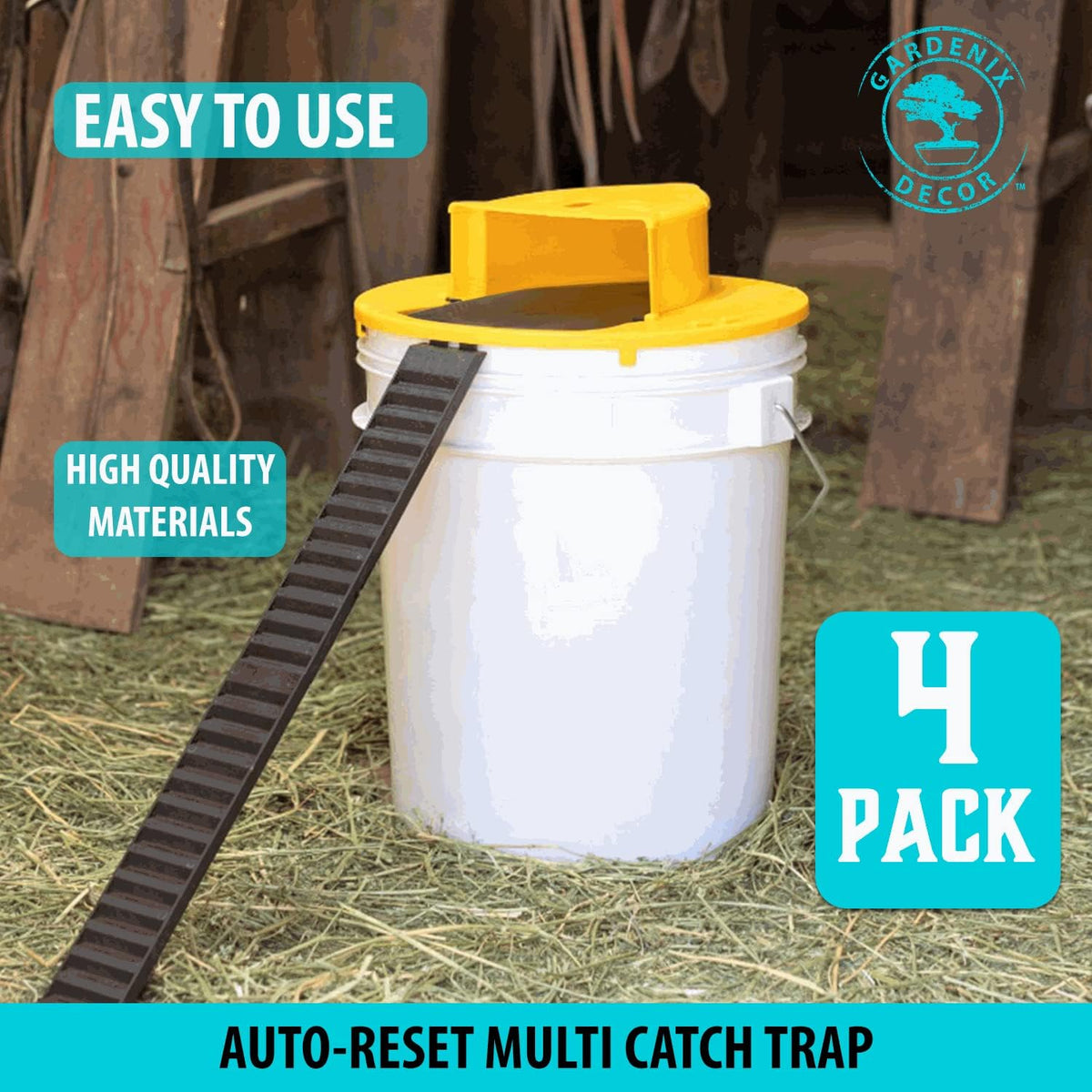 Thermabuild | 4-Pack Bucket Lid Mouse Trap