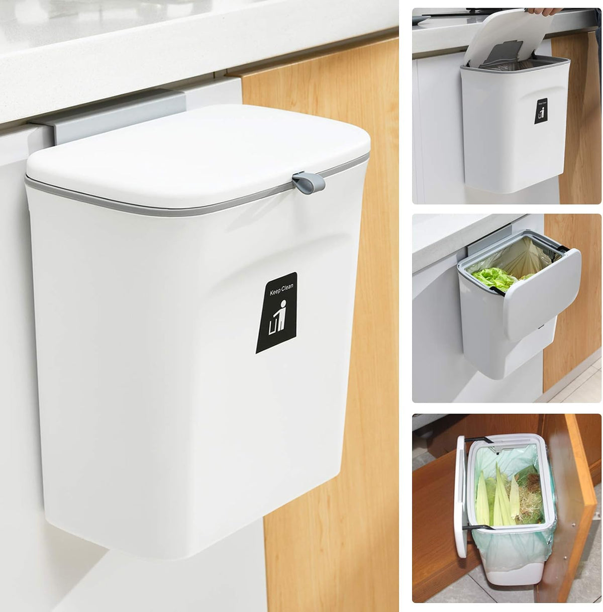 Thermabuild | 2.4 Gallon Kitchen Compost Bin For Counter Top Or Under Sink