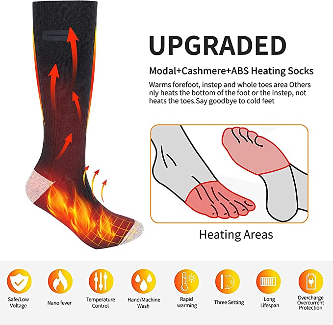 Thermabuild | 2 Pairs Of Unisex Heated Socks