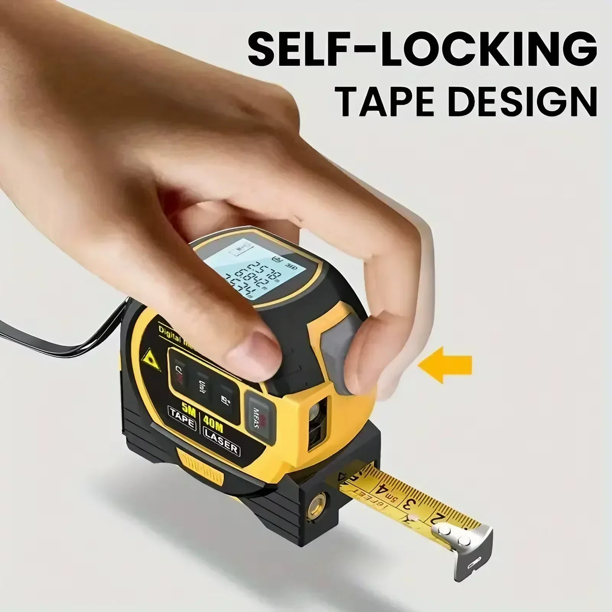 Thermabuild | 3-In-1 Laser Tape Measure 40/60M Meters Infrared