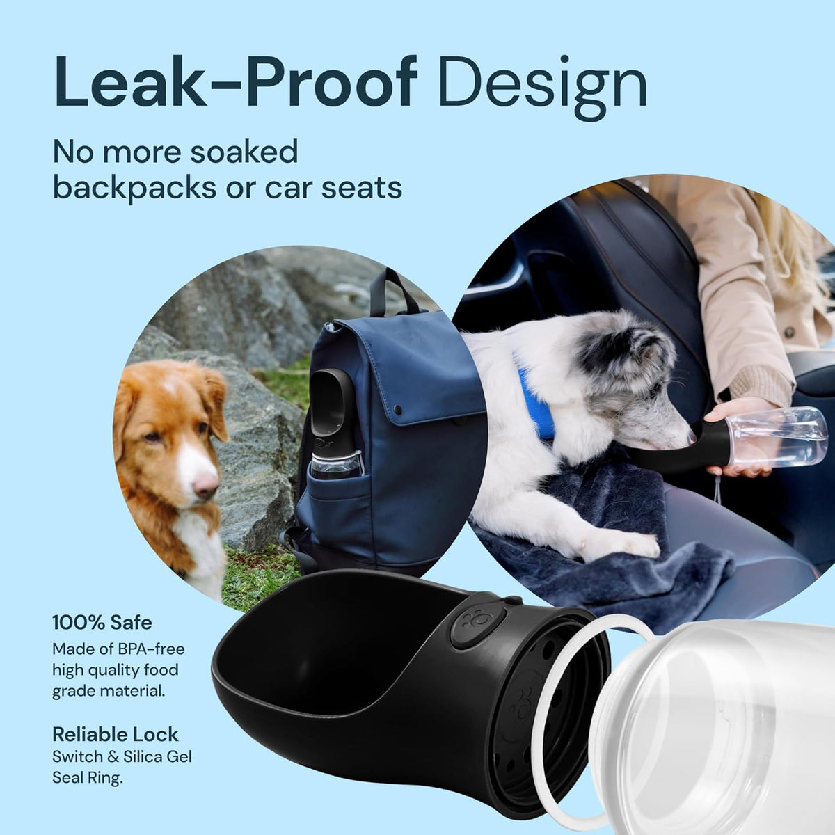 Thermabuild | 19 oz portable water bottle for dogs