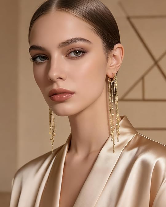 Thermabuild | 14K Gold-Plated Long Tassel Earrings