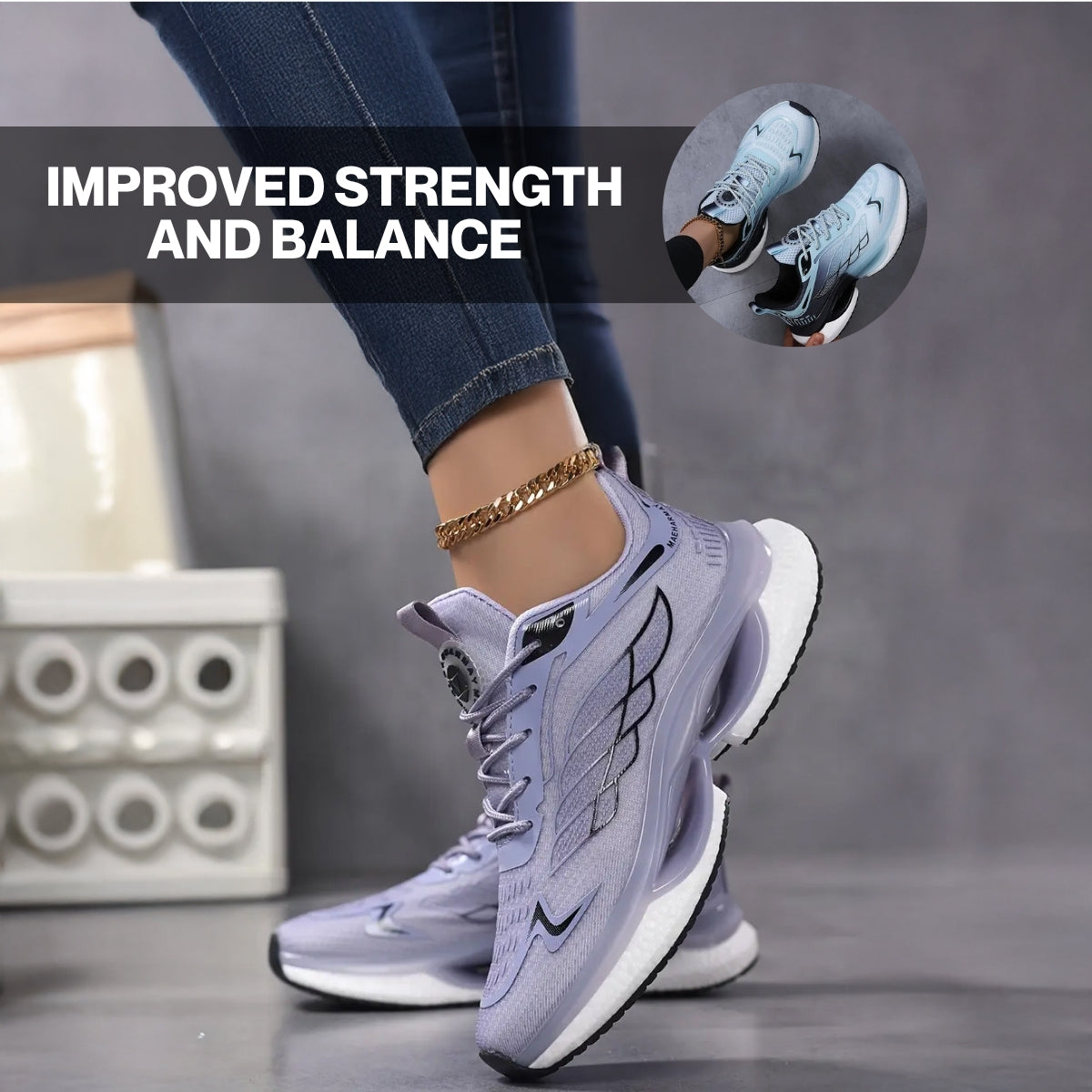 Thermabuild | Hands-Free Supportive Walking Shoes – Slip-On Walking Sneakers