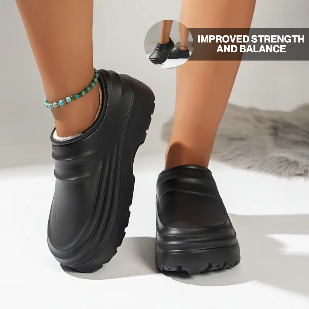 Thermabuild | Torrey Fuzzy Non-Slip Comfort Clogs – Warm Comfort
