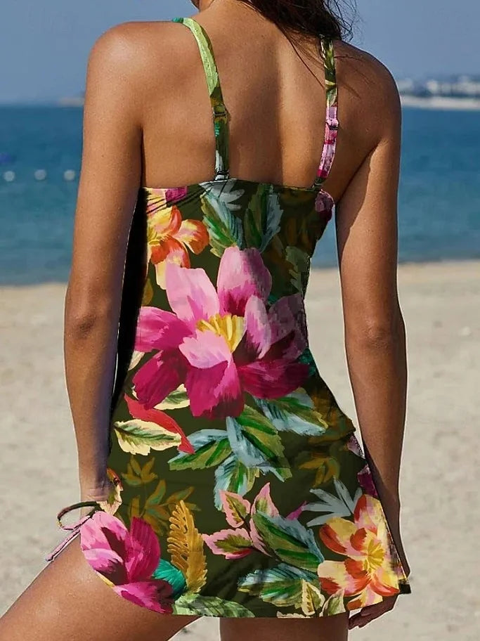 Thermabuild | Floral Tankini with Shorts