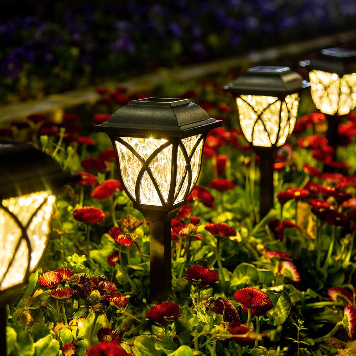 Thermabuild | 6 Pack Led Solar Pathway Garden Lights Outdoor