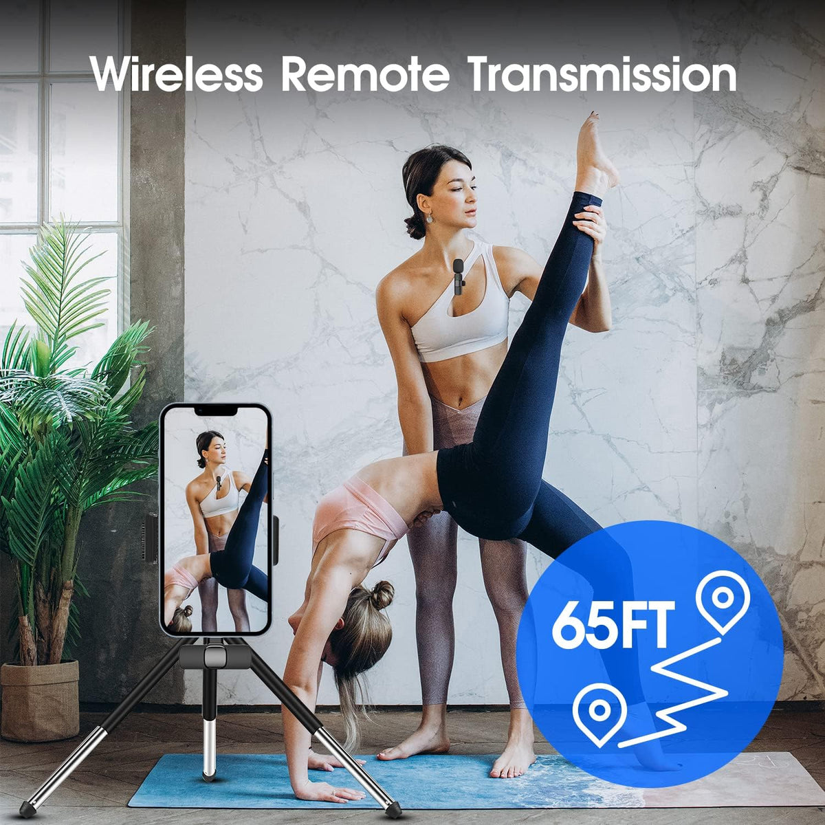 Thermabuild | 2 Pack Wireless Microphone For Iphone Ipad