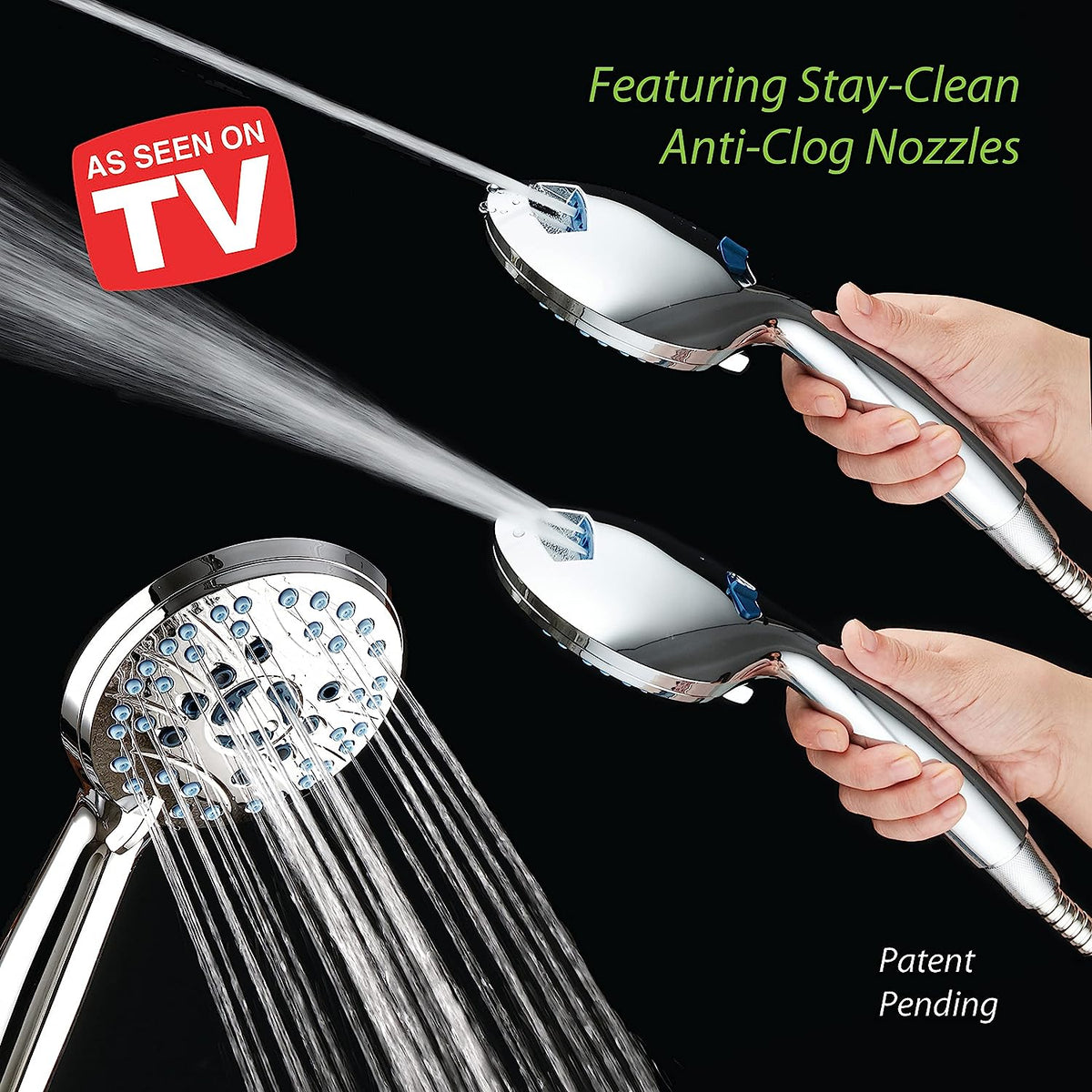 Thermabuild | Adjustable Pressure Handheld Shower Head With A Hose