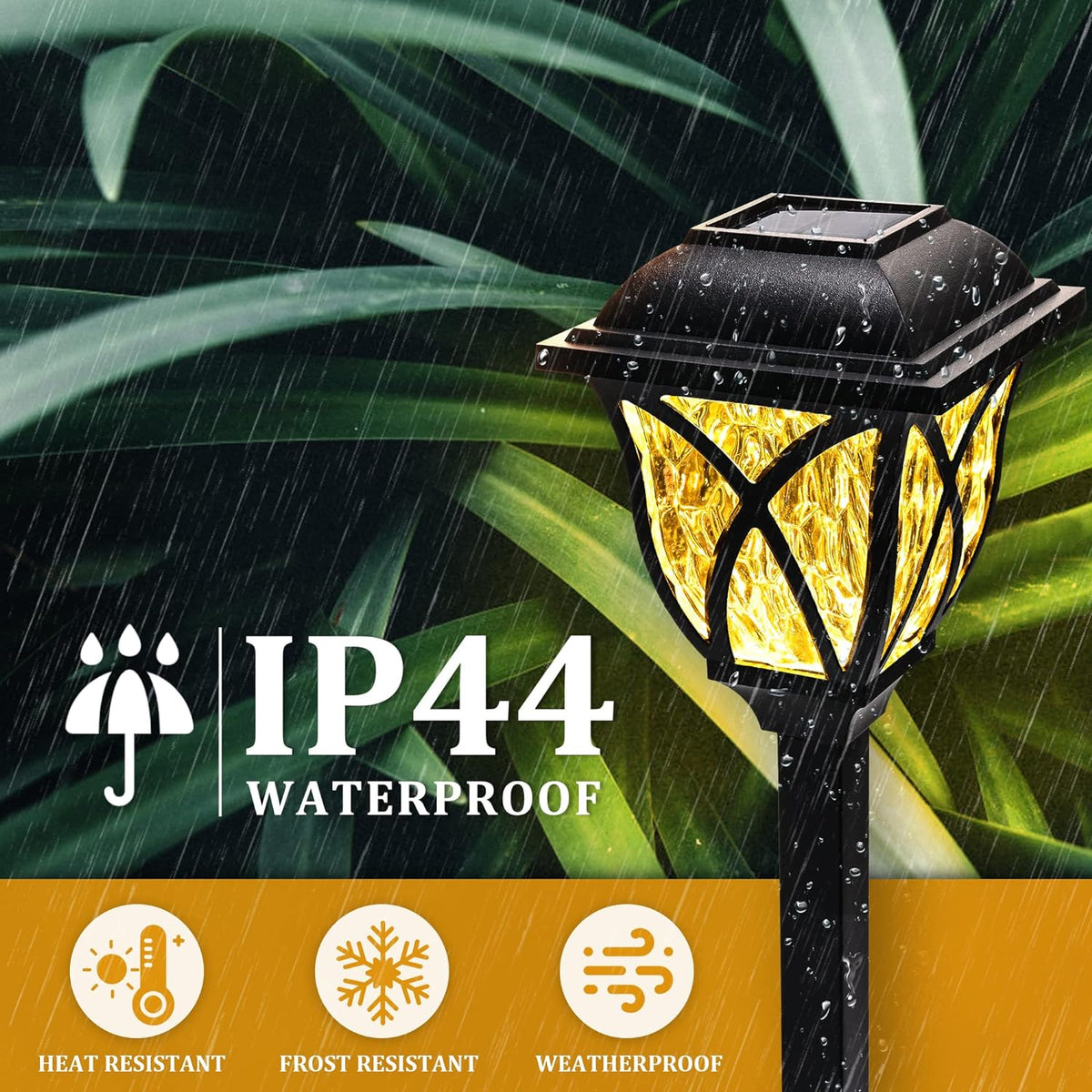 Thermabuild | 6 Pack Led Solar Pathway Garden Lights Outdoor