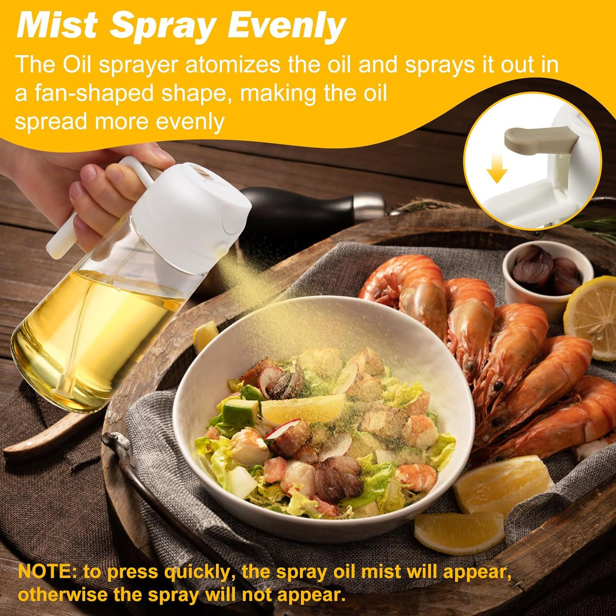 Thermabuild | 2 Pack Oil Dispenser And Sprayer Bottle