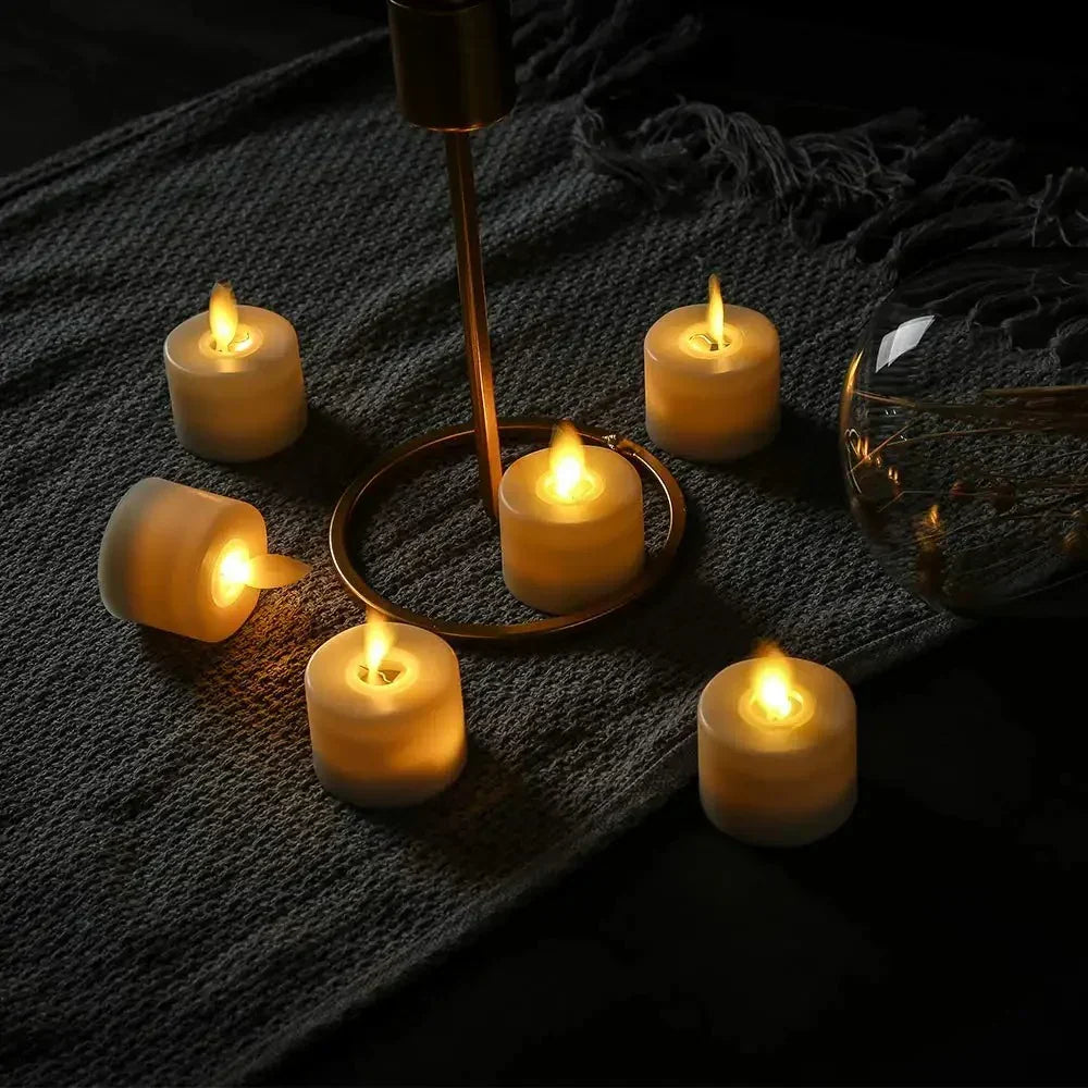 Thermabuild | 6 Pcs Realistic Flameless Candles With Remote