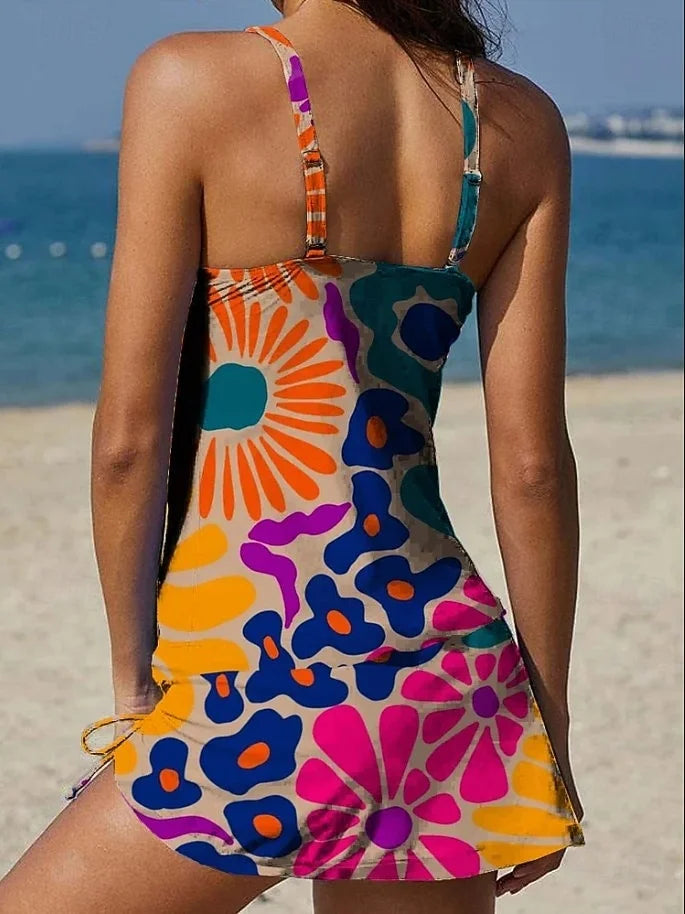 Thermabuild | Floral Tankini with Shorts
