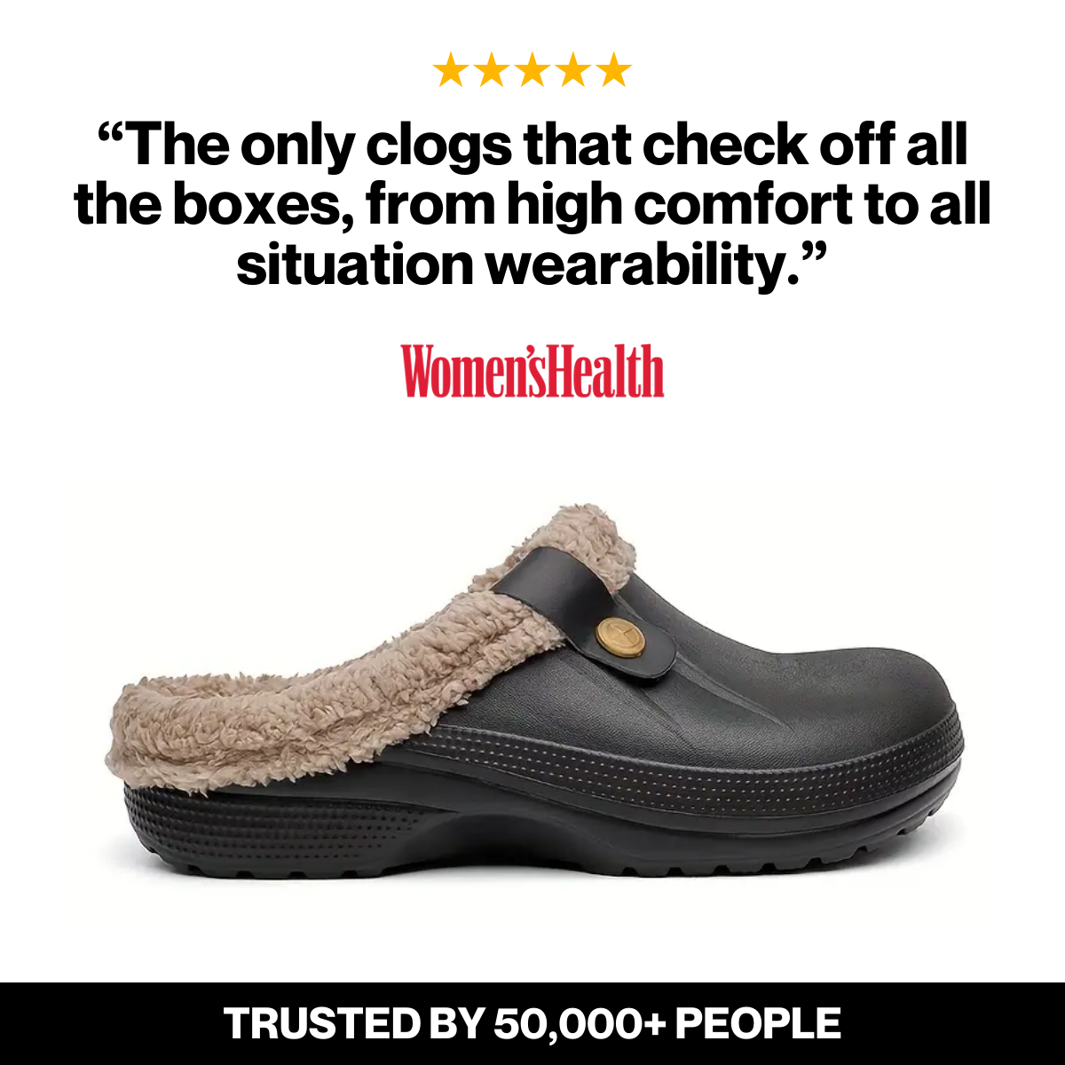Thermabuild | Arlo Fuzzy Comfort Clog Mules – Warm Slip-On