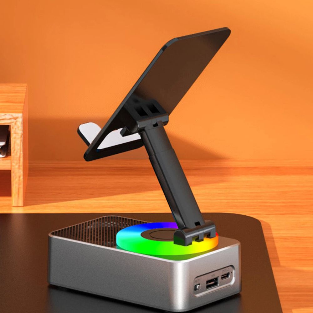 Thermabuild | 4-in-1 Phone Stand with Bluetooth Speaker