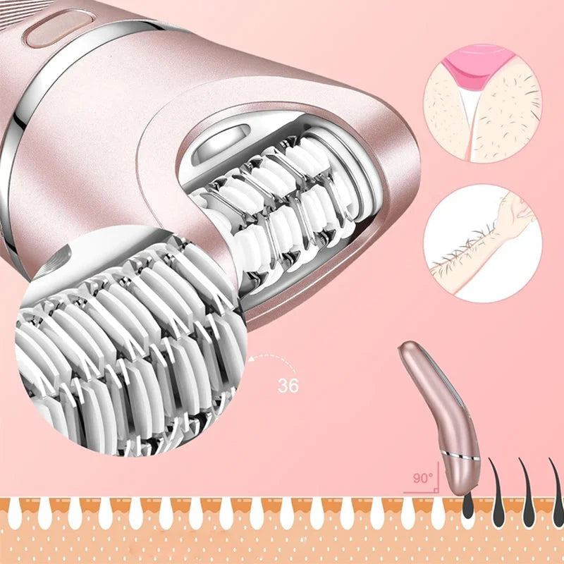 Thermabuild | 3-in-1 Waterproof Electric Shaver for Women