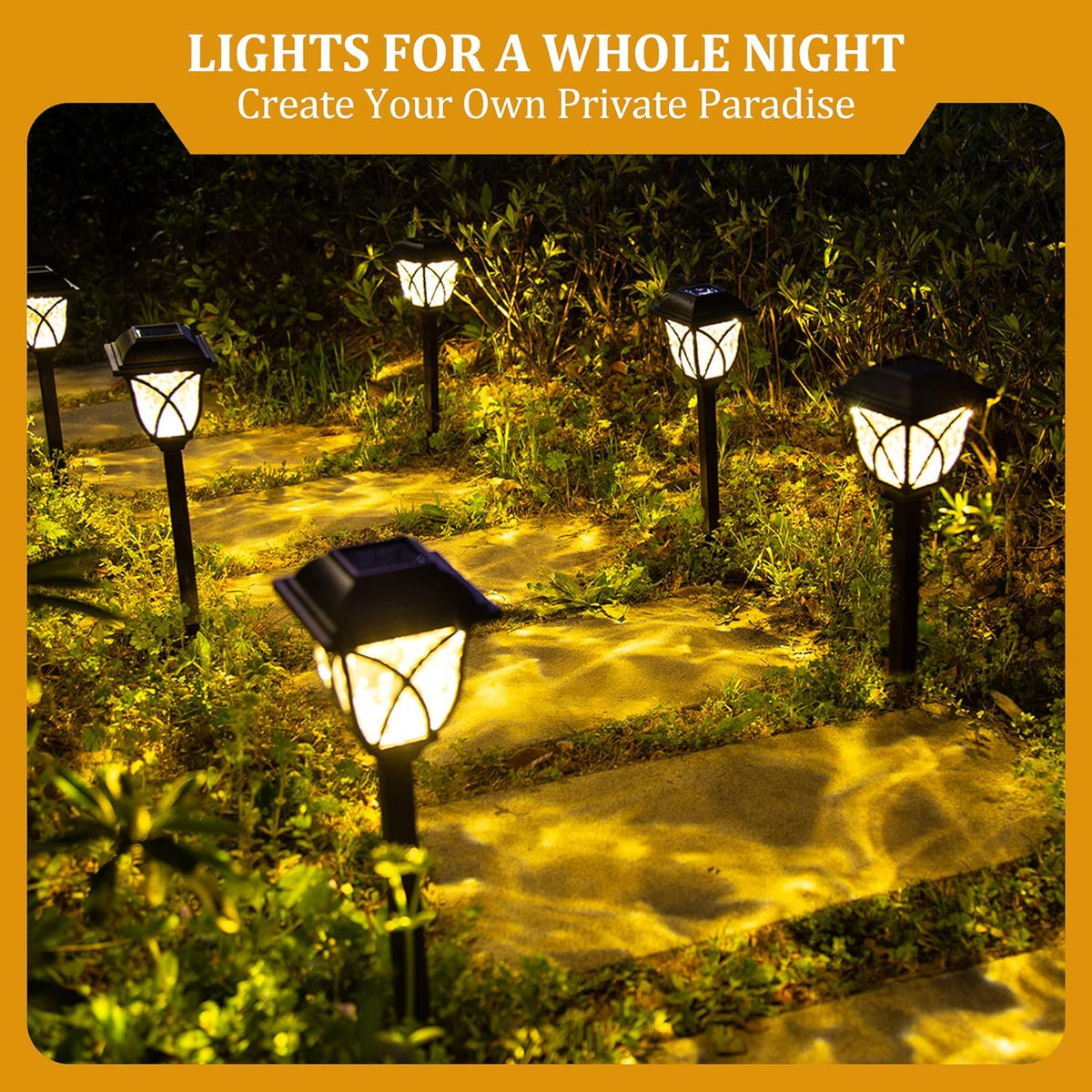 Thermabuild | 6 Pack Led Solar Pathway Garden Lights Outdoor
