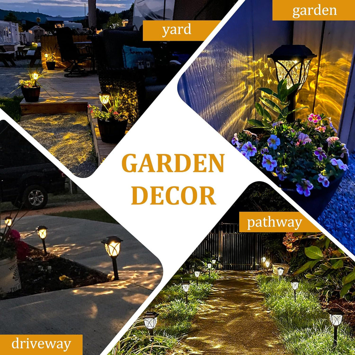 Thermabuild | 6 Pack Led Solar Pathway Garden Lights Outdoor
