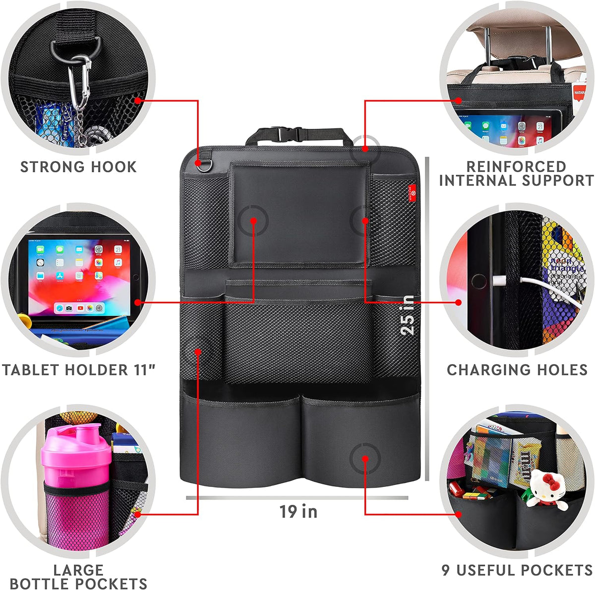 Thermabuild | 2-pack Car Backseat Organizer