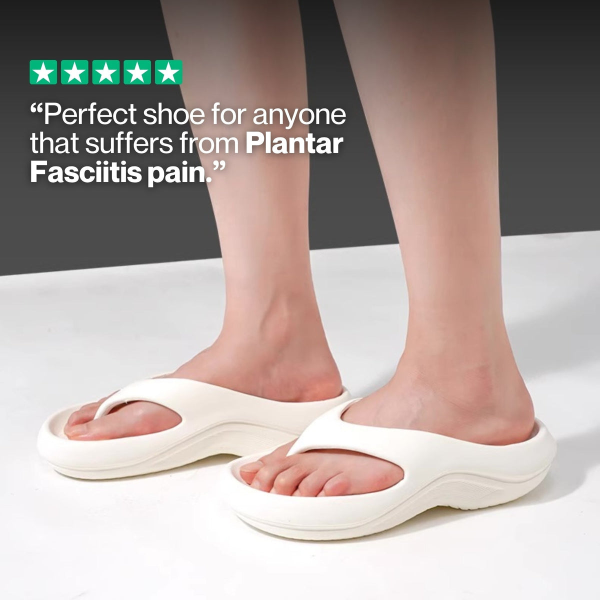 Thermabuild | Lani Arch Support Flip Flops – Lightweight Comfort Sandals