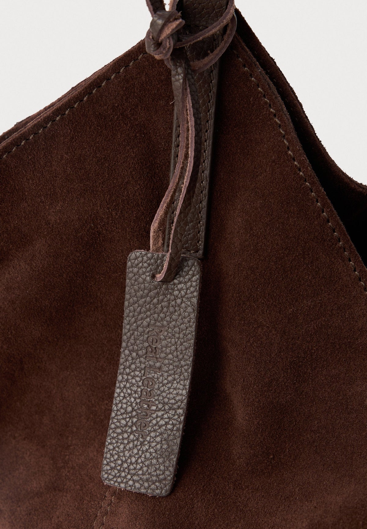 Thermabuild | Chocolate Brown Suede & Leather Tote Bag