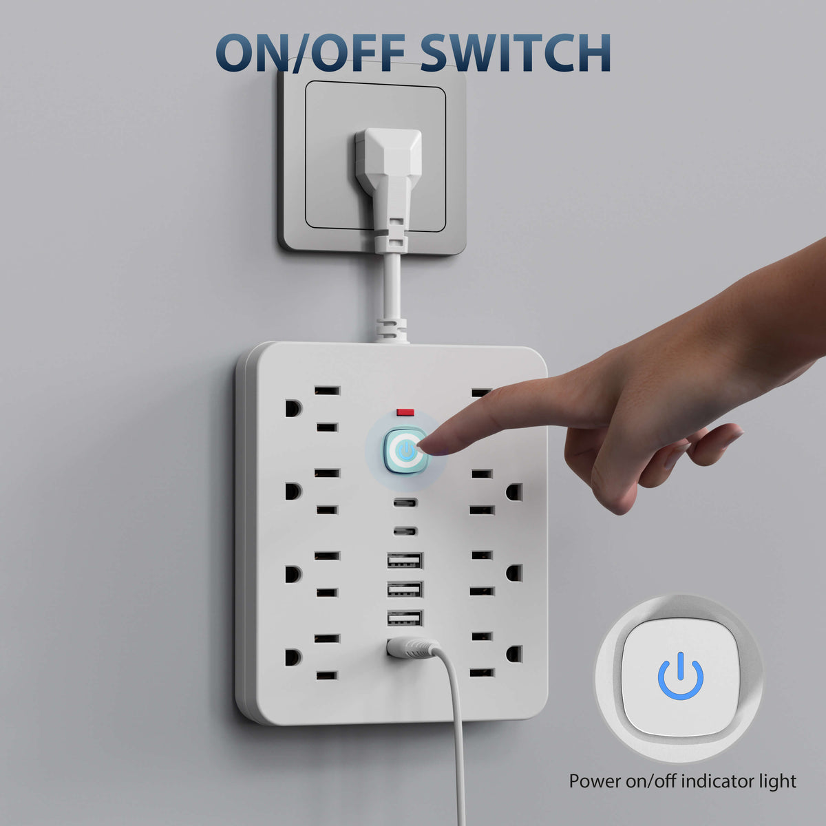Thermabuild | 14-In-1 Power Strip With Surge Protection