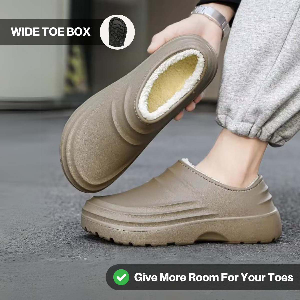 Thermabuild | Torrey Fuzzy Non-Slip Comfort Clogs – Warm Everyday Use