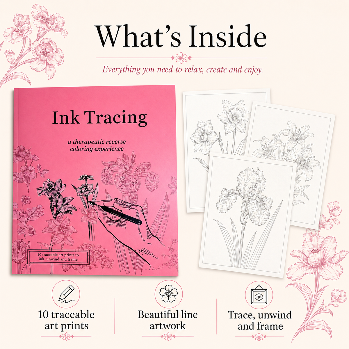 Thermabuild | Ink Tracing Reverse Colouring Book
