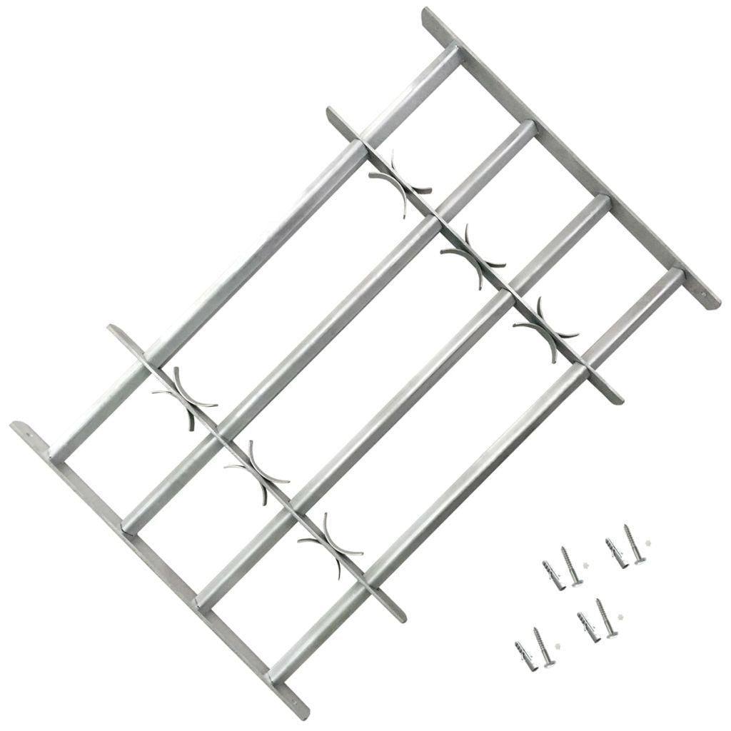 Thermabuild | Adjustable safety grille for windows with 3 crossbars 700-1050 mm