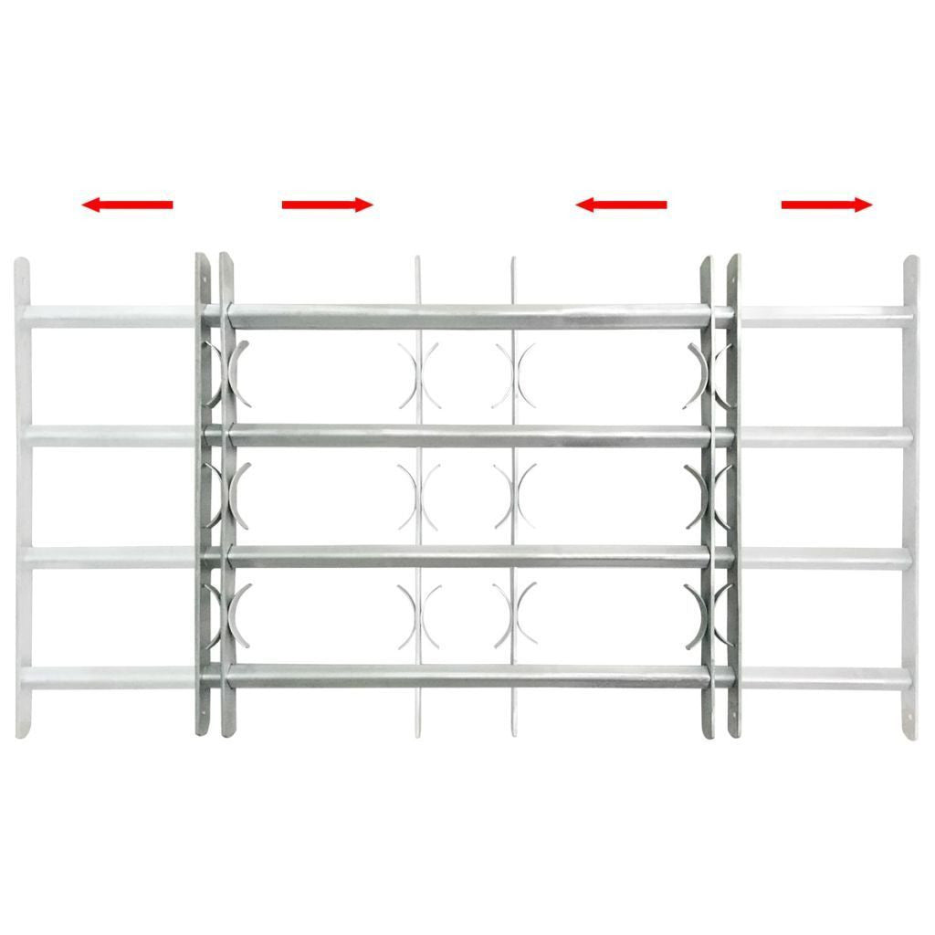 Thermabuild | Adjustable safety grille for windows with 3 crossbars 700-1050 mm