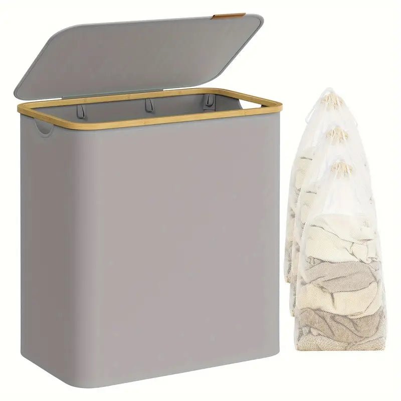 Thermabuild | 5072.1 oz foldable laundry basket with 2 compartments