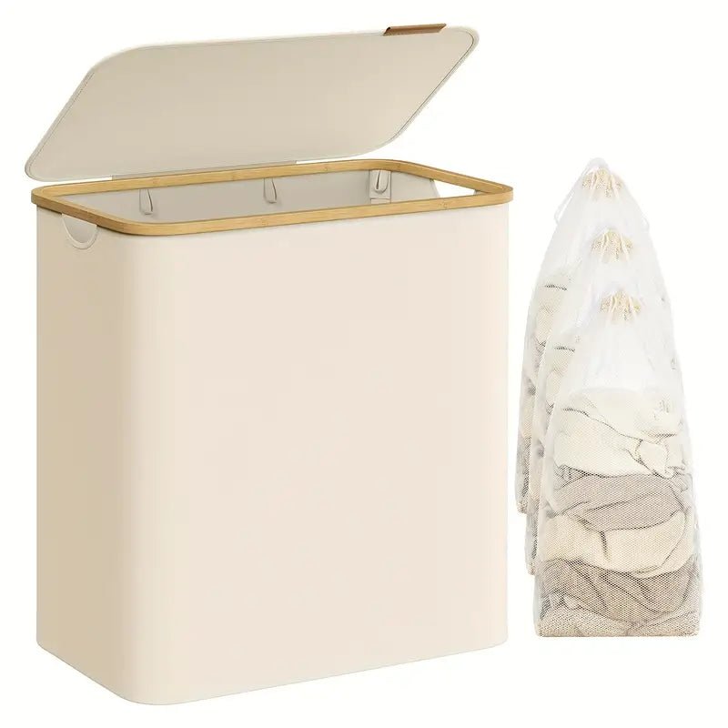 Thermabuild | 5072.1 oz foldable laundry basket with 2 compartments