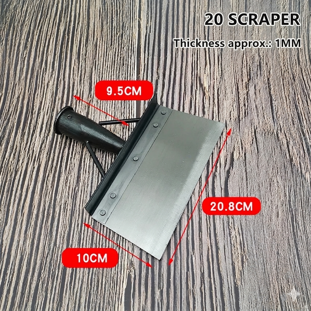 Thermabuild | Professional Manganese Steel Garden Cleaning Shovel for Farmers - Heavy Duty Industrial Flat Spade for Outdoor Scraping and Weeding