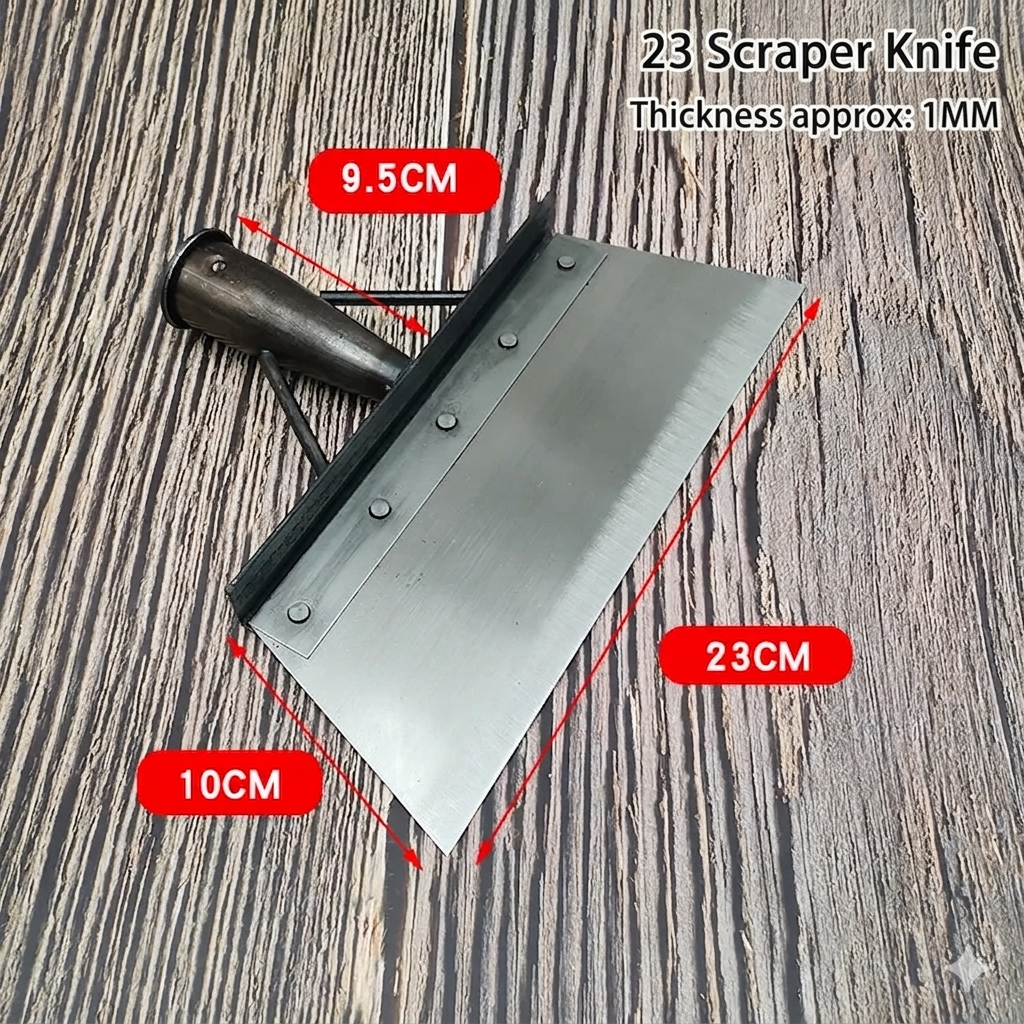 Thermabuild | Professional Manganese Steel Garden Cleaning Shovel for Farmers - Heavy Duty Industrial Flat Spade for Outdoor Scraping and Weeding