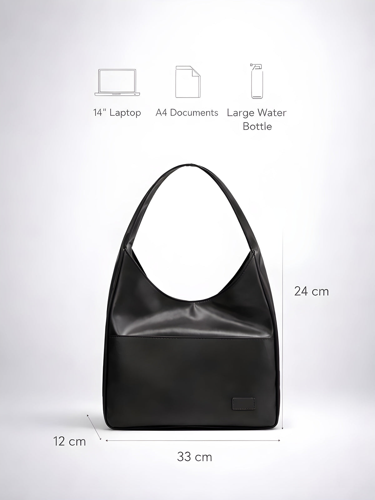 Thermabuild | Black Handbag for school